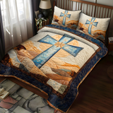 Set di Biancheria da Letto Trapuntata 3 Pezzi Luce del Paradiso