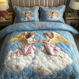 Set di Biancheria da Letto Trapuntata 3 Pezzi Celestiale Twins