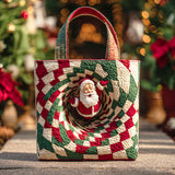 Ciao Babbo Natale Borsa Tote Trapuntata