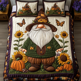 Set di Biancheria da Letto Trapuntata 3 Pezzi Gnomi di Hello dell'Autunno di Hello
