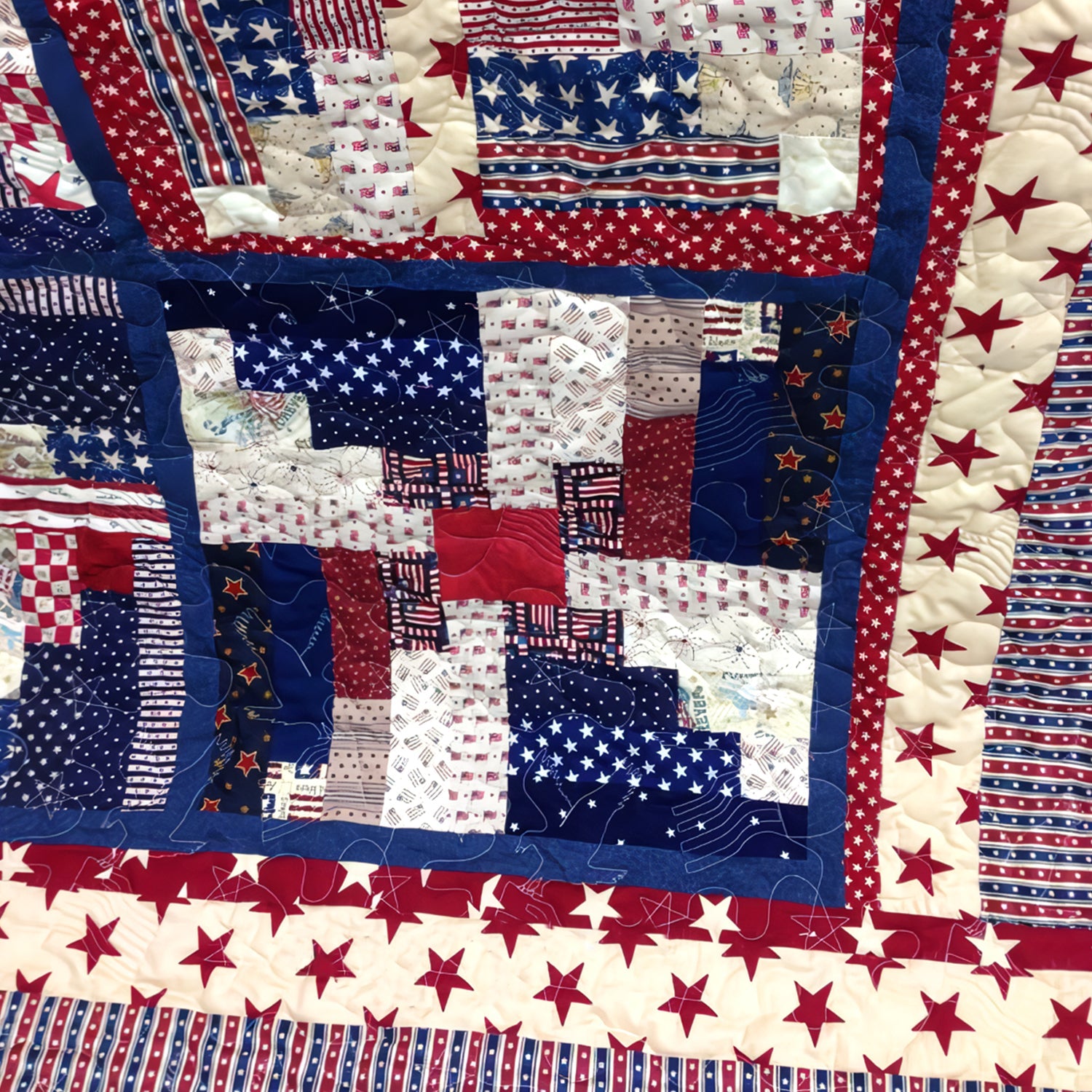 Patchwork del Patrimonio Coperta Trapuntata