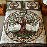 Heritage Tree 3-Piece Quilted Bedding Set NCU0NT2260
