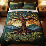 Set di Biancheria da Letto Trapuntata 3 Pezzi Albero dell'Eredità