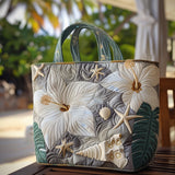 Foschia di Ibisco Borsa Tote Trapuntata