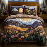 Set di Biancheria da Letto Trapuntata 3 Pezzi Fiore di Campo dell'Altopiano