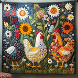 Festa di Galline Esilarante Coperta Trapuntata
