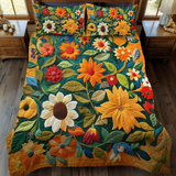 Set di Biancheria da Letto Trapuntata 3 Pezzi Girasoli di Hilarious