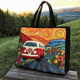 Camioncino Hippie Borsa Tote Trapuntata