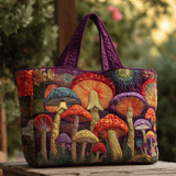 Sogni Hippie di Funghi Borsa Tote Trapuntata