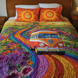 Set di Biancheria da Letto Trapuntata 3 Pezzi Giro di Hippie