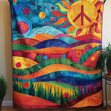 Armonia del Paesaggio Solare Hippie Coperta Trapuntata