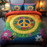 Set di Biancheria da Letto Trapuntata 3 Pezzi Atmosfere di Hippie