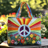 Atmosfera Hippie Borsa Tote Trapuntata