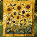 Alveare e Fioritura Coperta Trapuntata