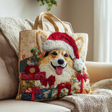 Corgi delle Feste Borsa Tote Trapuntata