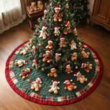 Cerchio di Coccole delle Feste Copri Base per Albero di Natale Trapuntato