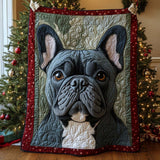 Bouledogue Francese di Natale Coperta Trapuntata