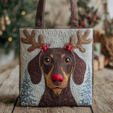Bassotto Renna delle Feste Borsa Tote Trapuntata