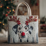 Cane Renna delle Feste Borsa Tote Trapuntata