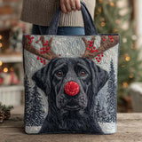 Labrador Renna delle Feste Borsa Tote Trapuntata