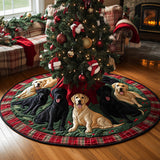 Retriever delle Feste Copri Base per Albero di Natale Trapuntato