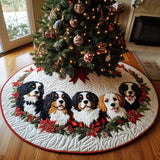 Holiday Trails Quilted Christmas Tree Skirt NCU0DV7983