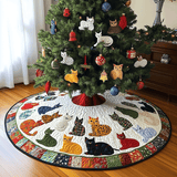 Baffi delle Feste Copri Base per Albero di Natale Trapuntato