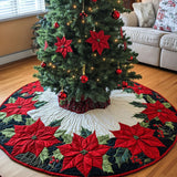 Comfort di Agrifoglio Copri Base per Albero di Natale Trapuntato