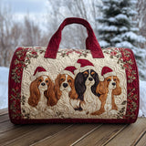 Spaniel con l'Agrifoglio Borsone Trapuntato