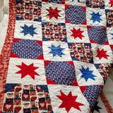 Patchwork della Patria Coperta Trapuntata