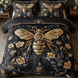 Set di Biancheria da Letto Trapuntata 3 Pezzi Estro del Miele del Sentiero