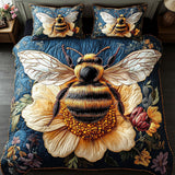 Set di Biancheria da Letto Trapuntata 3 Pezzi Bellezza di Honeycomb