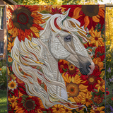 Sogno Floreale del Cavallo Coperta Trapuntata
