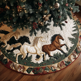 Cavallo Copri Base per Albero di Natale Trapuntato