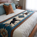 Sogno del Cavallo Runner da Letto Trapuntato
