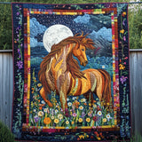 Cuore della Terra del Cavallo Coperta Trapuntata