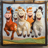 Viaggio del Cavallo Coperta Trapuntata