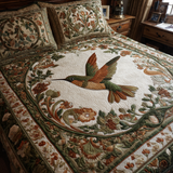 Set di Biancheria da Letto Trapuntata 3 Pezzi Sogno del Colibrì