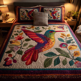 Set di Biancheria da Letto Trapuntata 3 Pezzi Colibrì di Flare