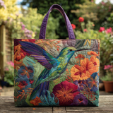 Magia del Colibrì Borsa Tote Trapuntata