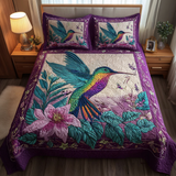 Set di Biancheria da Letto Trapuntata 3 Pezzi Colibrì di Rush