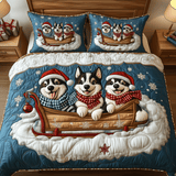 Set di Biancheria da Letto Trapuntata 3 Pezzi Allegria del Husky