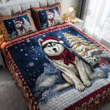 Set di Biancheria da Letto Trapuntata 3 Pezzi Gioia del Husky della Festa