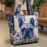 Bulldog Indaco Audace Borsa Tote Trapuntata