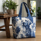Bagliore Retriever Indaco Borsa Tote Trapuntata
