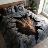 Set di Biancheria da Letto Trapuntata 3 Pezzi Inferno Breaker