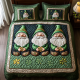 Set di Biancheria da Letto Trapuntata 3 Pezzi Delizia Irlandese dello Gnomo