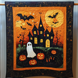 Allegria di Jack-O-Lantern Coperta Trapuntata