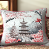 Pagoda dei Fiori Giapponesi Federa Trapuntata