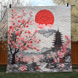 Fascino della Pagoda Giapponese Coperta Trapuntata